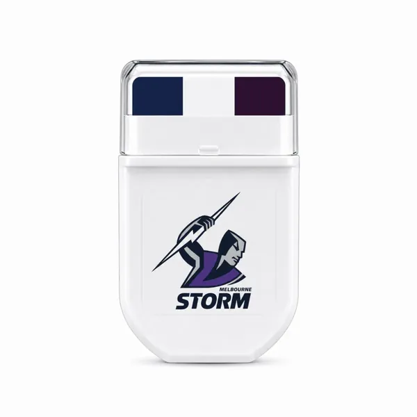 Melbourne Storm Navy Blue, White and Purple FANBRUSH applicator