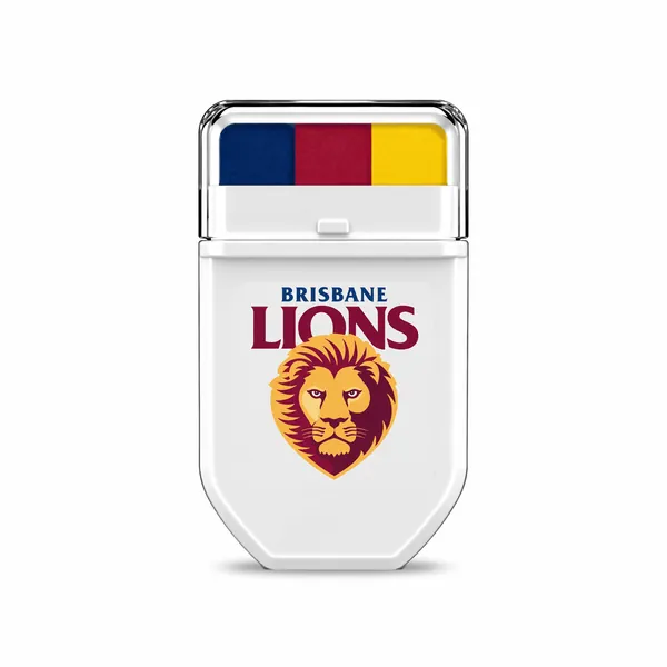 Brisbane Lions Maroon, Blue and Yellow FANBRUSH applicator