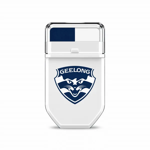 Geelong Cats Navy Blue and White FANBRUSH applicator