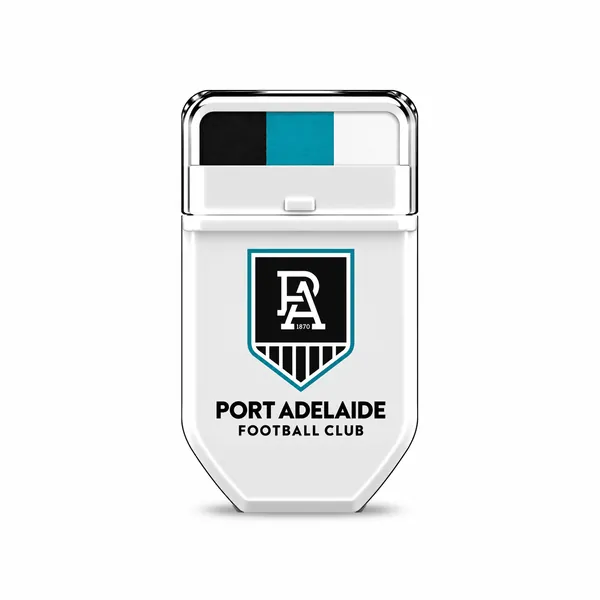Port Adelaide Power Black, Teal and White FANBRUSH applicator