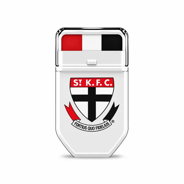 St Kilda Saints Red, White and Black FANBRUSH applicator