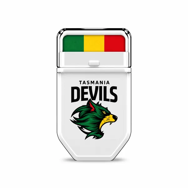 Tasmania Devils Green, Yellow and Red FANBRUSH applicator