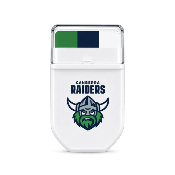 Canberra Raiders Green, Navy Blue and White FANBRUSH applicator