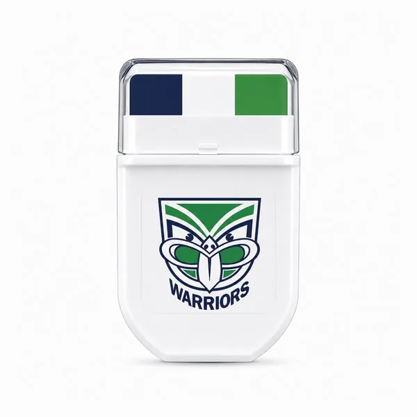 New Zealand Warriors Navy Blue, White and Green FANBRUSH applicator