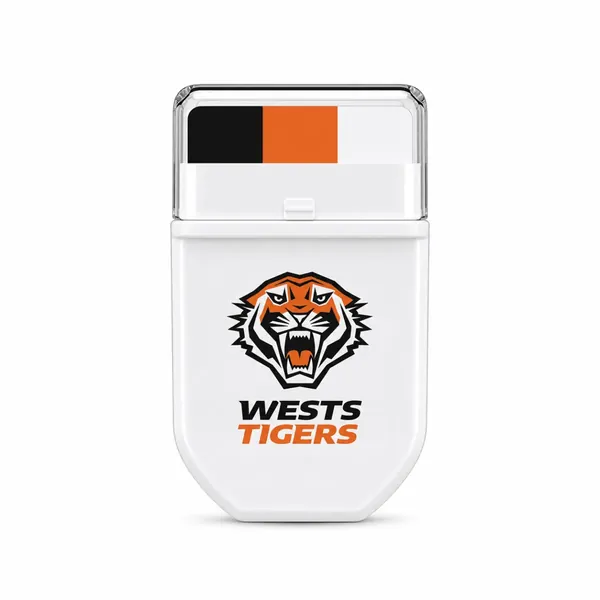 Wests Tigers Black, Orange and White FANBRUSH applicator